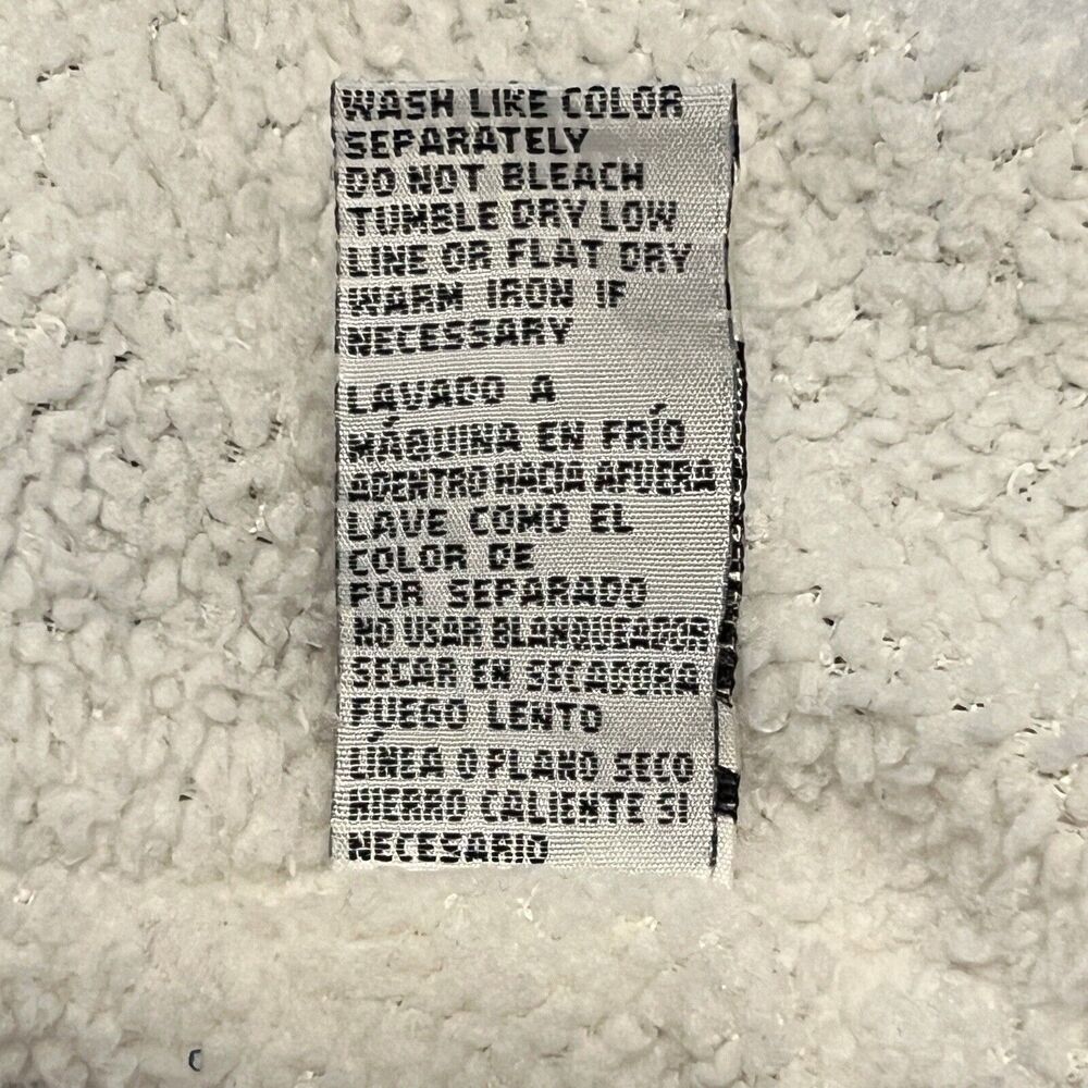 Creazioni Effeci Jacket Hoodie Black White Sherpa Lined Size Medium Winter - Picture 6 of 11